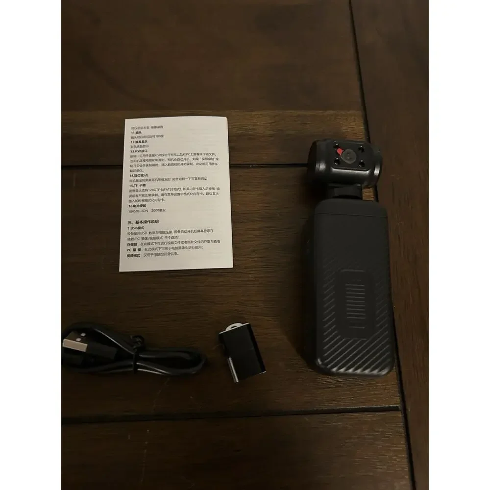 Taramico Pocket Video Recorder Digital Body Camera Black Mini Wearable Cam